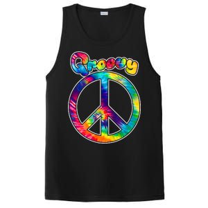 Groovy Peace Sign PosiCharge Competitor Tank