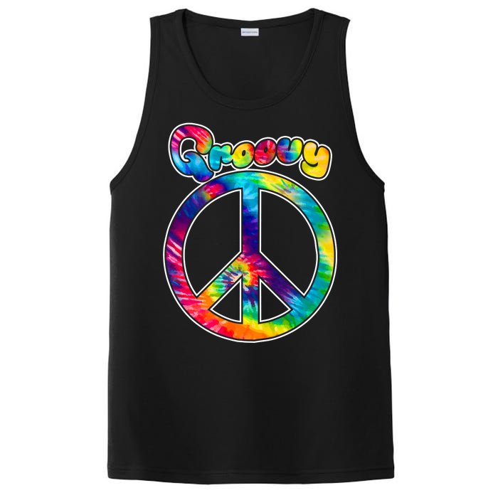 Groovy Peace Sign PosiCharge Competitor Tank