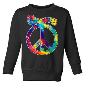 Groovy Peace Sign Toddler Sweatshirt