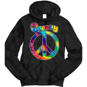 Groovy Peace Sign Tie Dye Hoodie