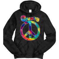 Groovy Peace Sign Tie Dye Hoodie