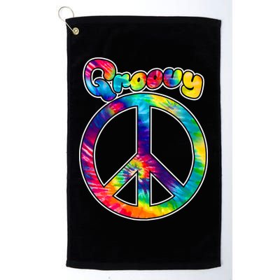 Groovy Peace Sign Golf Towel