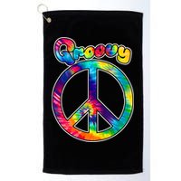 Groovy Peace Sign Golf Towel