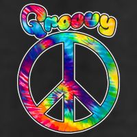 Groovy Peace Sign Golf Towel