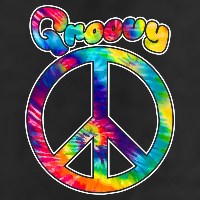 Groovy Peace Sign Golf Towel