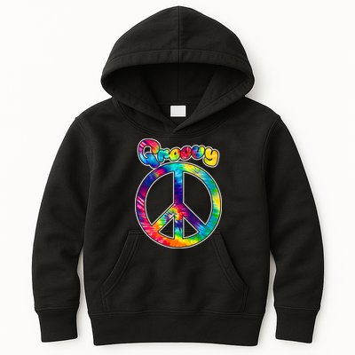 Groovy Peace Sign Kids Hoodie