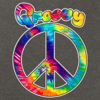 Groovy Peace Sign Cotton Canvas Backpack
