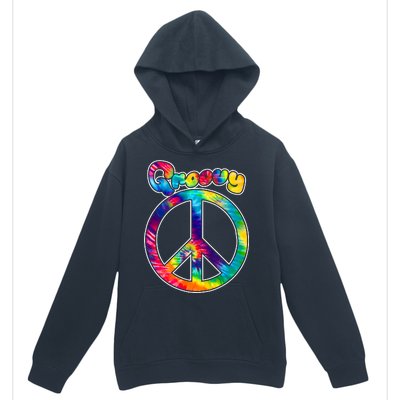 Groovy Peace Sign Urban Pullover Hoodie