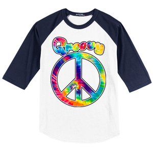 Groovy Peace Sign Baseball Sleeve Shirt