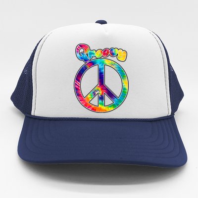 Groovy Peace Sign Trucker Hat