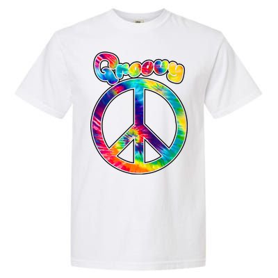 Groovy Peace Sign Garment-Dyed Heavyweight T-Shirt