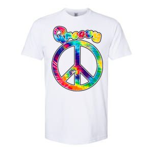 Groovy Peace Sign Softstyle CVC T-Shirt