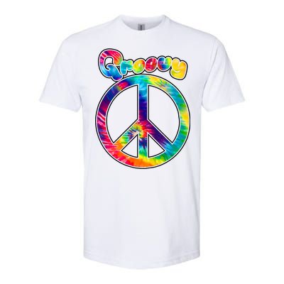 Groovy Peace Sign Softstyle CVC T-Shirt