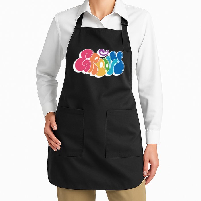 Groovy Retro Colorful Apron