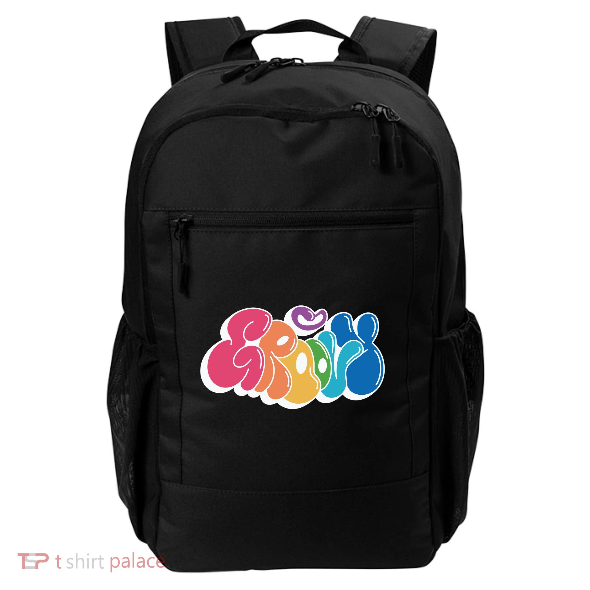 Groovy Retro Colorful Daily Commute Backpack