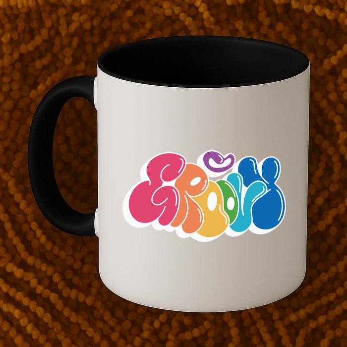 Groovy Retro Colorful Mug