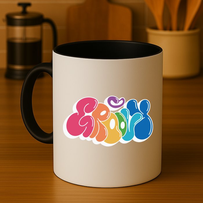 Groovy Retro Colorful Mug