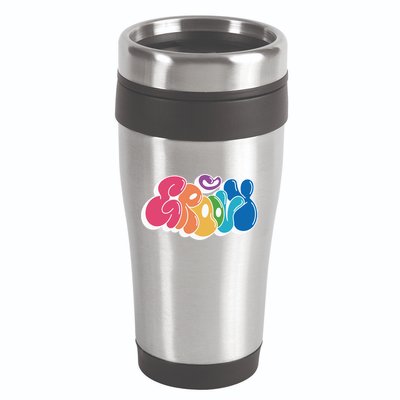 Groovy Retro Colorful 16oz Travel Tumbler