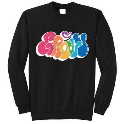 Groovy Retro Colorful Tall Sweatshirt