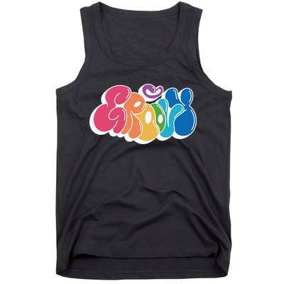 Groovy Retro Colorful Tank Top