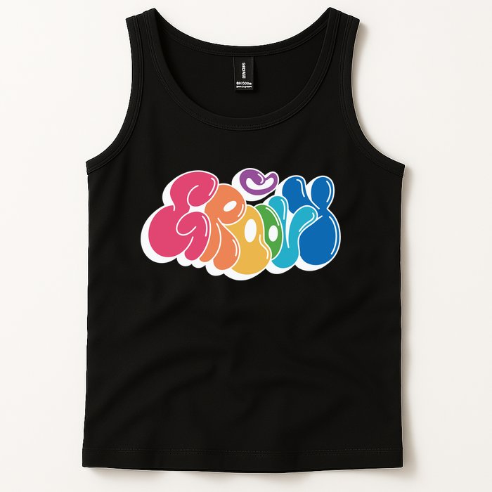 Groovy Retro Colorful Tank Top