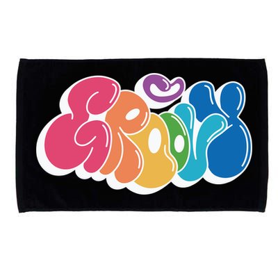 Groovy Retro Colorful Microfiber Hand Towel