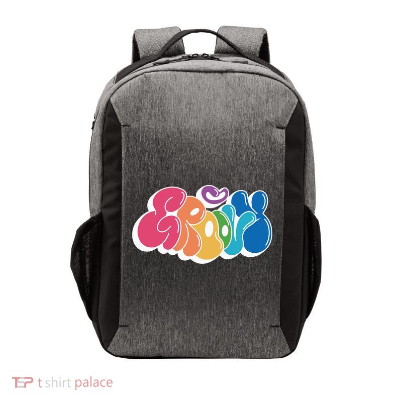 Groovy Retro Colorful Vector Backpack