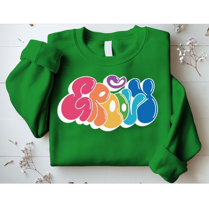 Groovy Retro Colorful Sweatshirt
