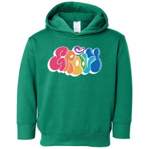 Groovy Retro Colorful Toddler Hoodie