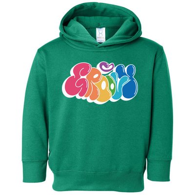 Groovy Retro Colorful Toddler Hoodie