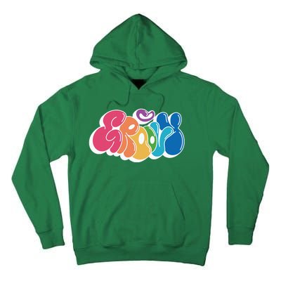 Groovy Retro Colorful Tall Hoodie