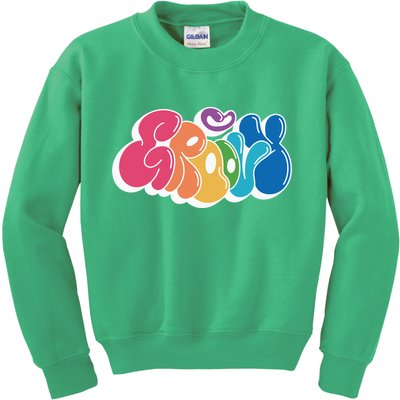 Groovy Retro Colorful Kids Sweatshirt