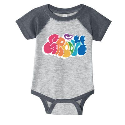 Groovy Retro Colorful Infant Baby Jersey Bodysuit