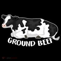 Ground Beef Funny Cow High Crown Mesh Back Trucker Hat