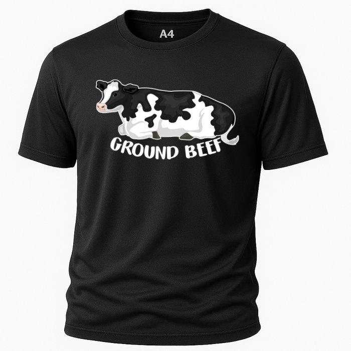 Ground Beef Funny Cow Cooling Performance Crew T-Shirt