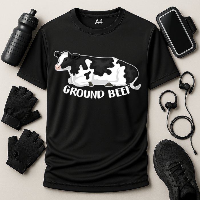 Ground Beef Funny Cow Cooling Performance Crew T-Shirt