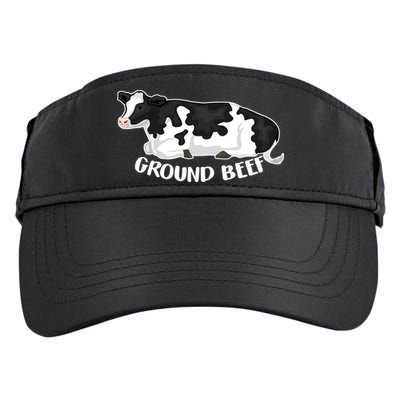 Ground Beef Funny Cow Adult Drive Performance Visor