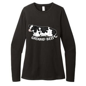 Ground Beef Funny Cow Womens CVC Long Sleeve Shirt