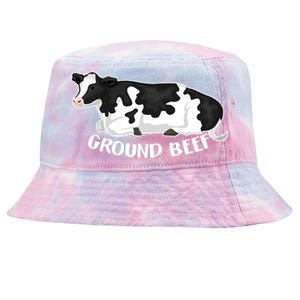 Ground Beef Funny Cow Tie-Dyed Bucket Hat