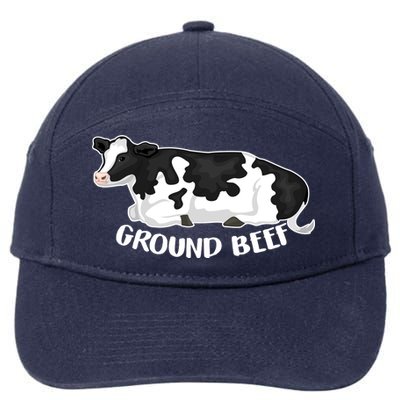 Ground Beef Funny Cow 7-Panel Snapback Hat