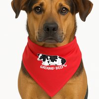 Ground Beef Funny Cow USA-Made Doggie Bandana