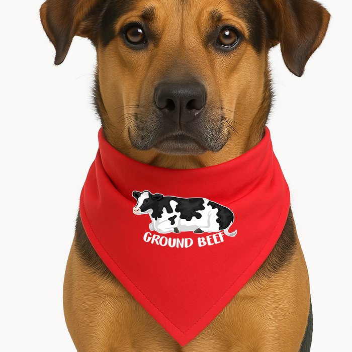 Ground Beef Funny Cow USA-Made Doggie Bandana