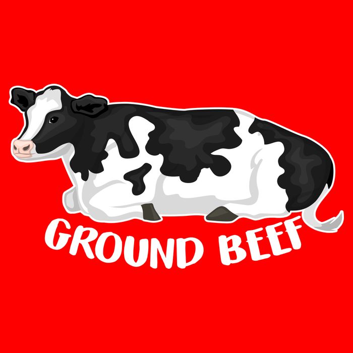Ground Beef Funny Cow USA-Made Doggie Bandana