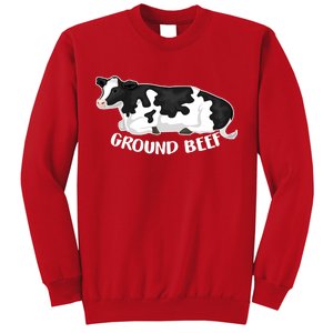 Ground Beef Funny Cow Sweatshirt