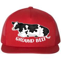 Ground Beef Funny Cow Flatbill Hat