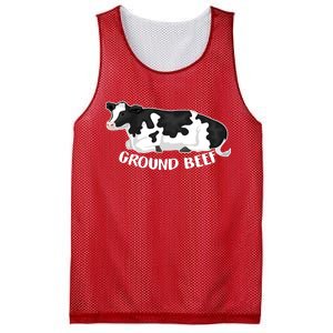 Ground Beef Funny Cow Mesh Reversible Basketball Jersey Tank