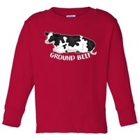 Ground Beef Funny Cow Toddler Long Sleeve Shirt