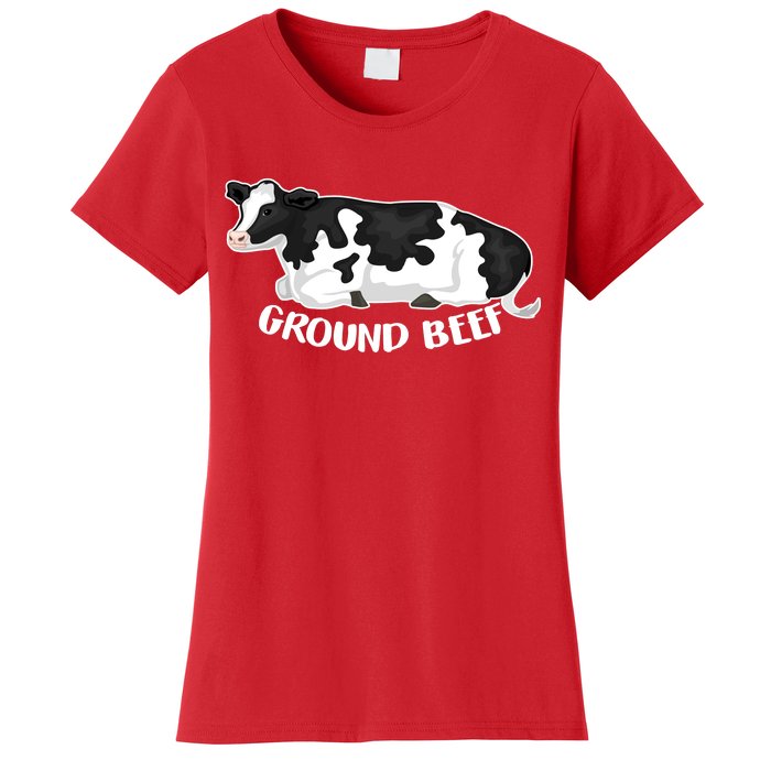 Ground Beef Funny Cow Women's T-Shirt