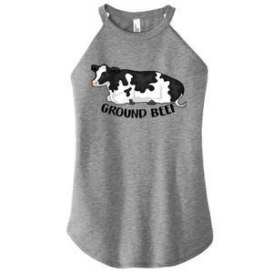 Ground Beef Funny Cow Women's Perfect Tri Rocker Tank