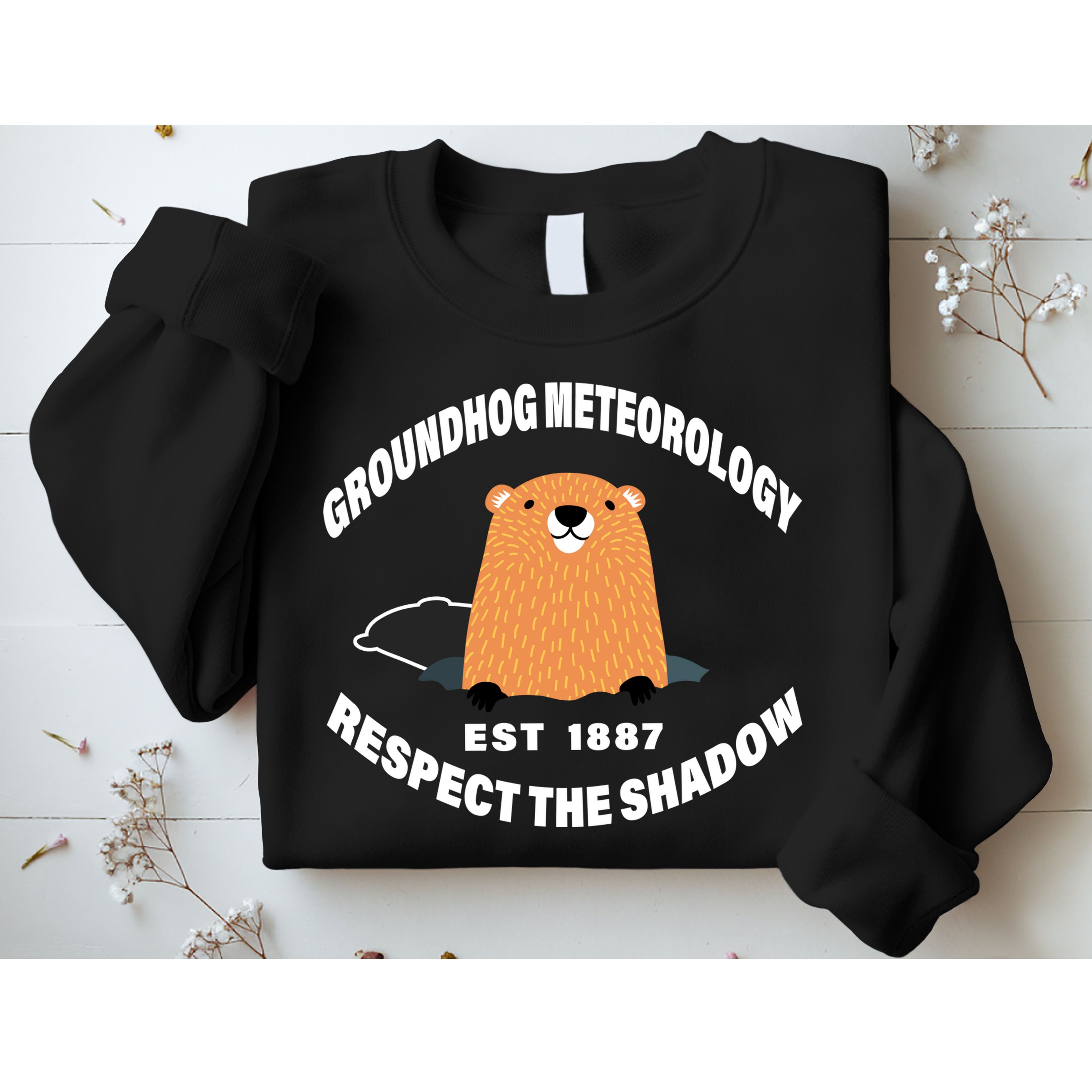 Groundhog Meteorology Respect The Shadow Sweatshirt